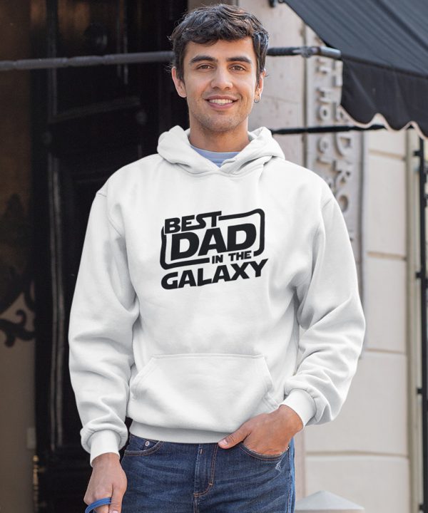 Vaderdag Hoodie Best Dad wit