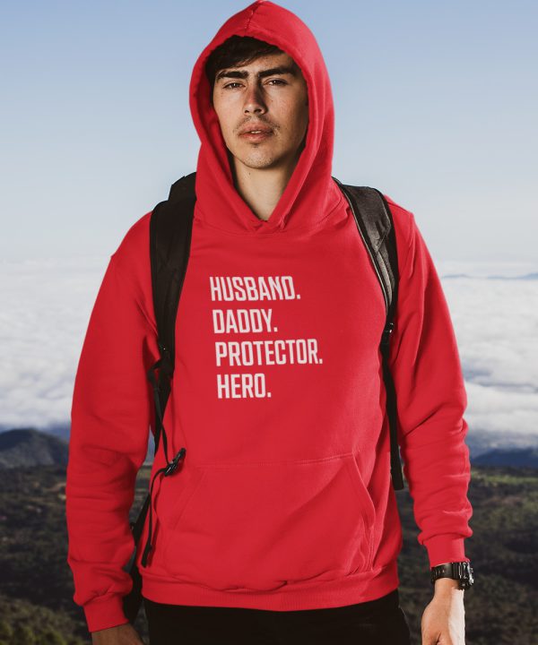 Vaderdag Hoodie Husband Rood