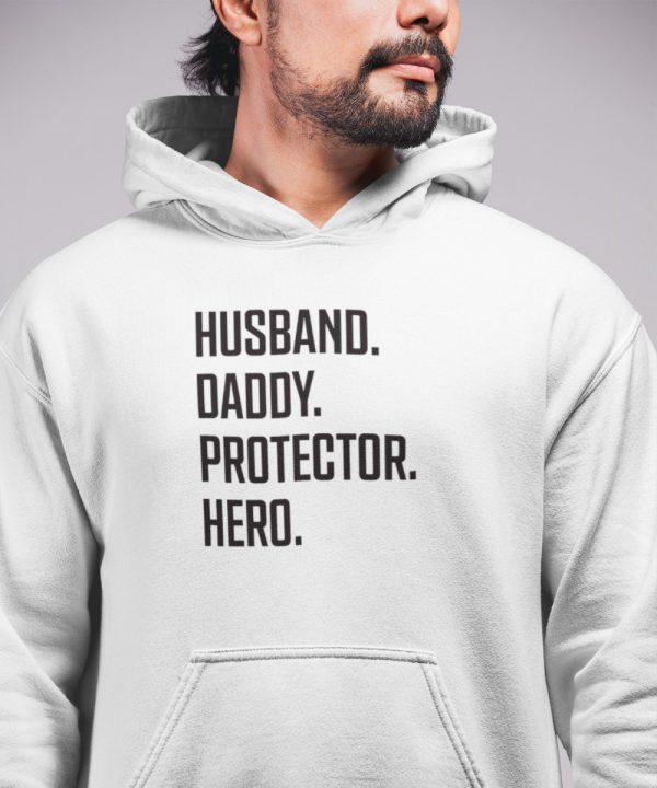 Vaderdag Hoodie Husband wit