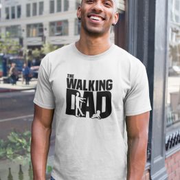 Vaderdag T-Shirt walking dad wit