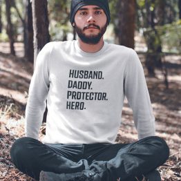 Vaderdag Trui Husband Daddy Protector Hero 2