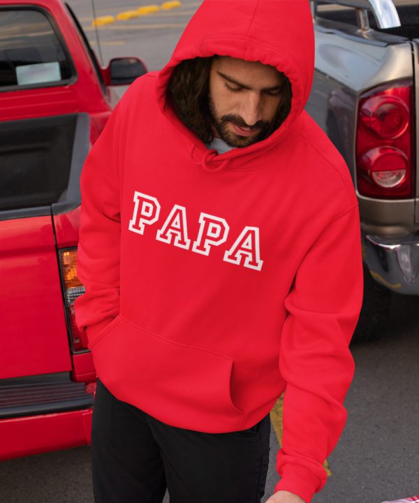 Vaderdag Hoodie Papa Rood