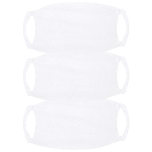 3-Pack witte Mondkapjes