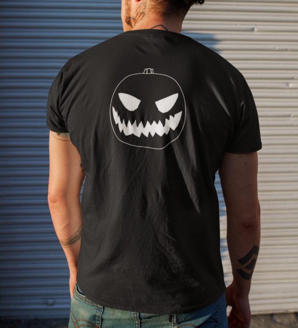 Halloween T-Shirt Pompoen Back