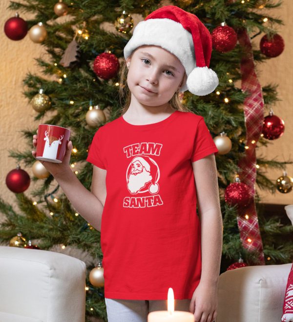 Kerst T-Shirt Team Santa Kind