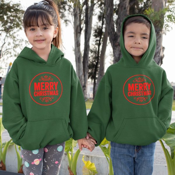 Kerst Hoodie Kind Merry Christmas Premium 2