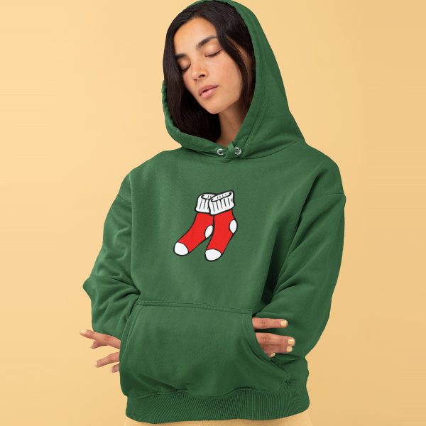 Foute Kerst Hoodie Groen Christmas Socks