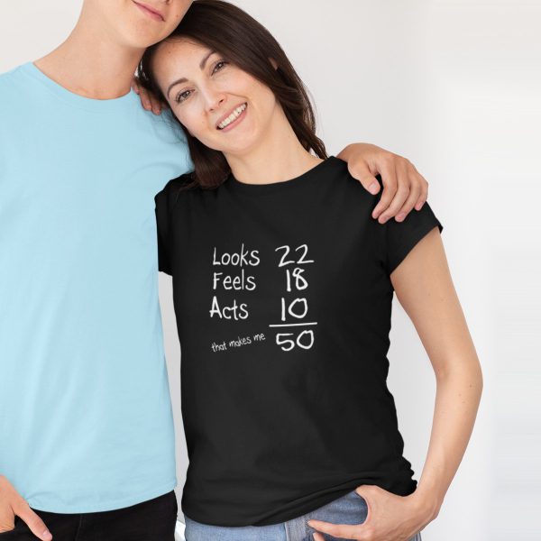 T-Shirt 50 Jaar Dames Look Feel Act