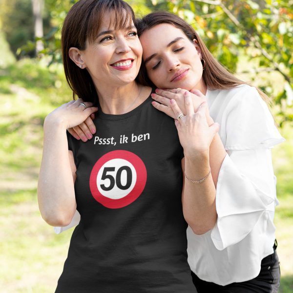 T-Shirt 50 Jaar Pssst Dames