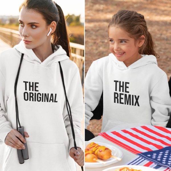 Moeder Dochter Hoodies The Original & The Remix Wit