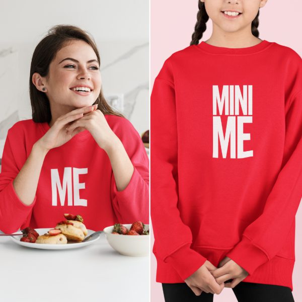 Moeder Dochter Sweaters Me & Mini Me Rood