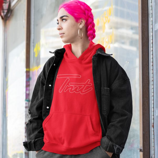 Trut Hoodie Red Outline